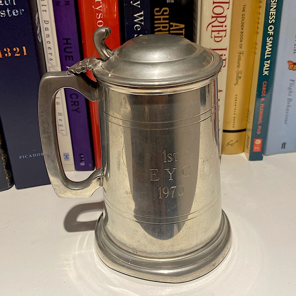 English Pewter 1ST EYC 1790 Vintage Mug